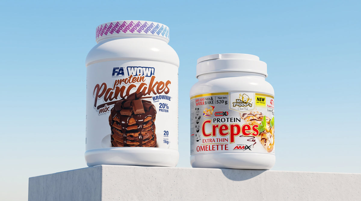Pancakes avec préparation protéinée
