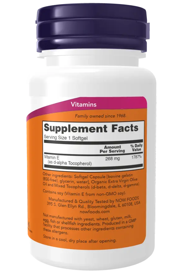 Vitamin E-400 - Natural (Mixed Tocopherols)