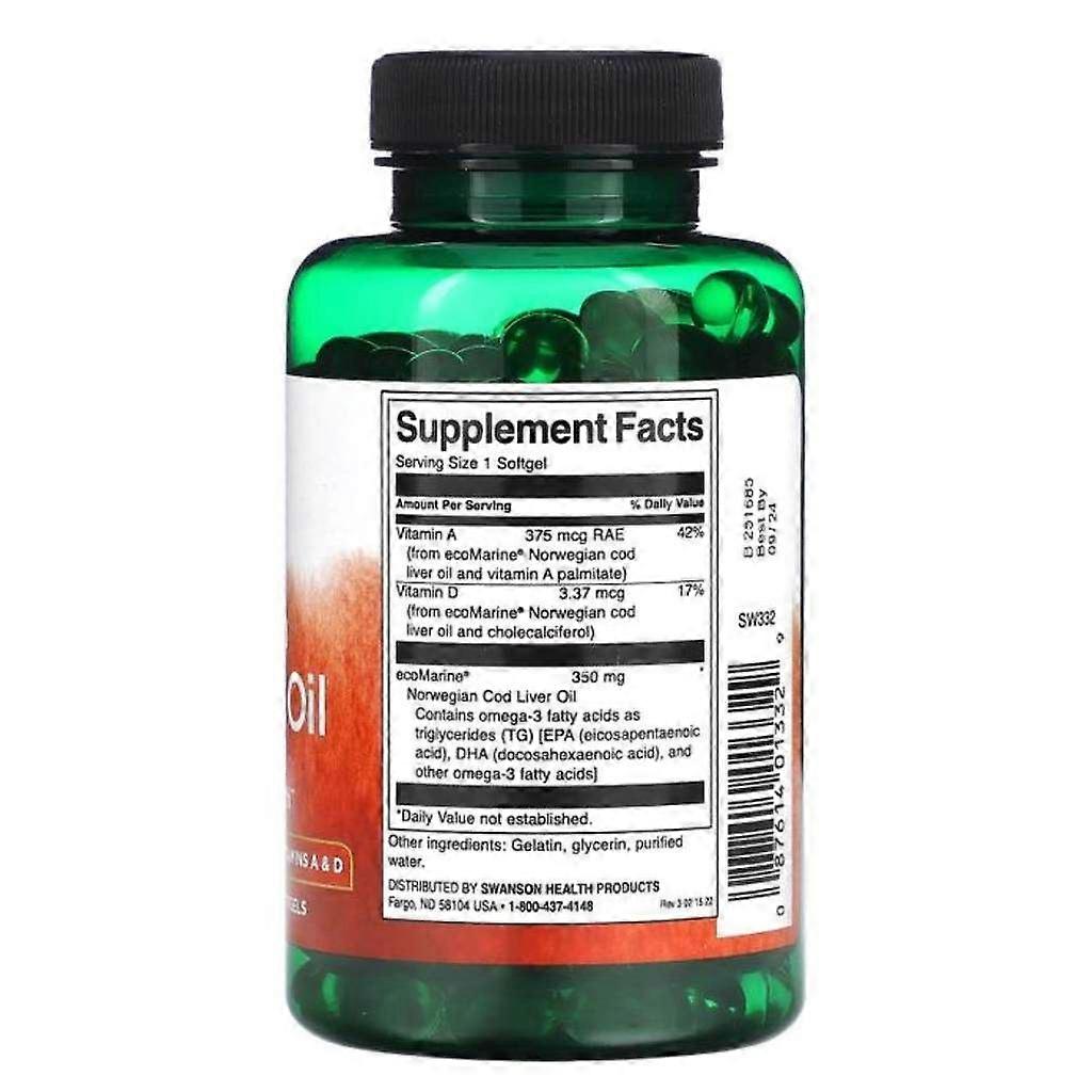 Norwegian Cod Liver Oil 350mg