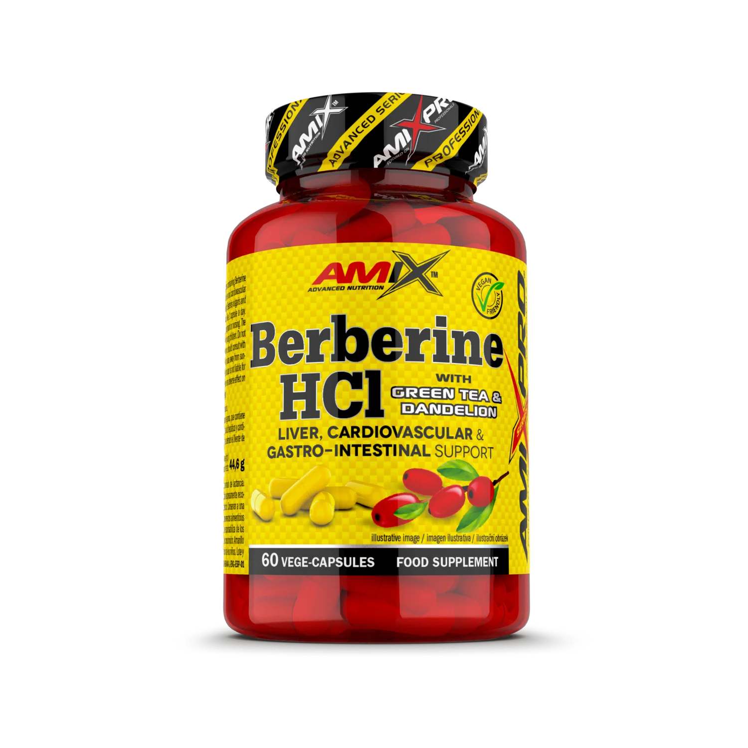 Berberine avec The Vert et Dandelion 60 caps