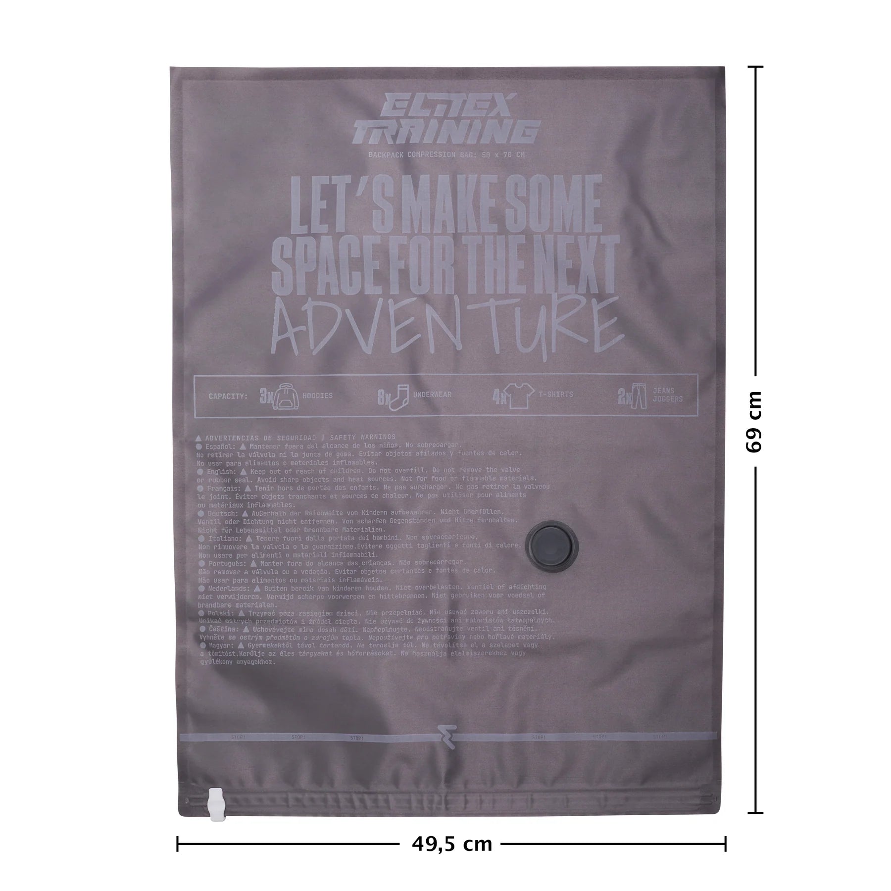 Sac de compression 50x70 cm avec compresseur