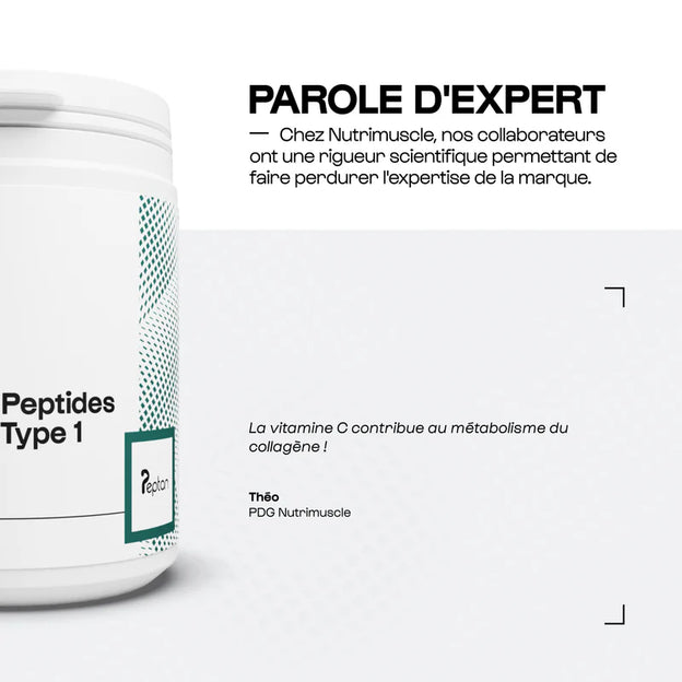 Collagène peptides peptan type 1 nutrimuslce