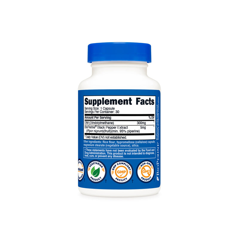 DIM 300 mg + BioPerine® Nutricost – 30 Gélules