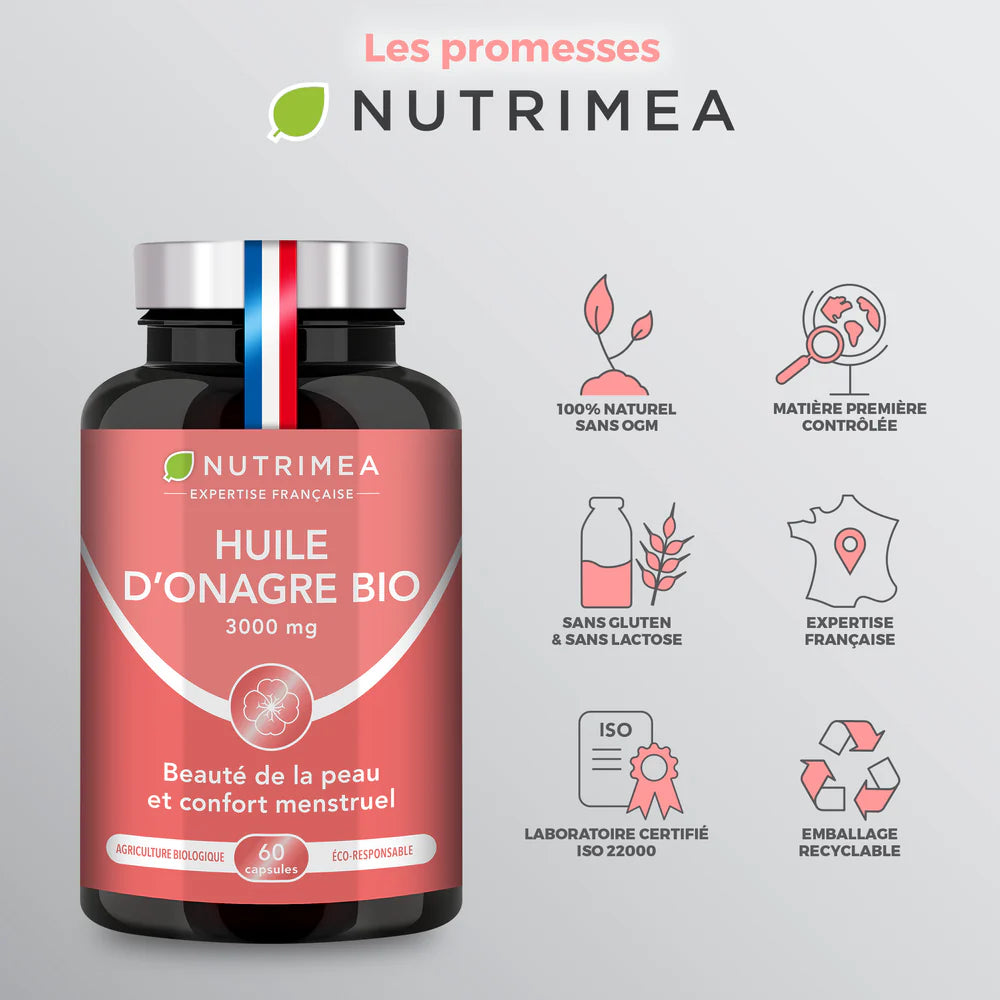Huile d'Onagre Bio 3000mg