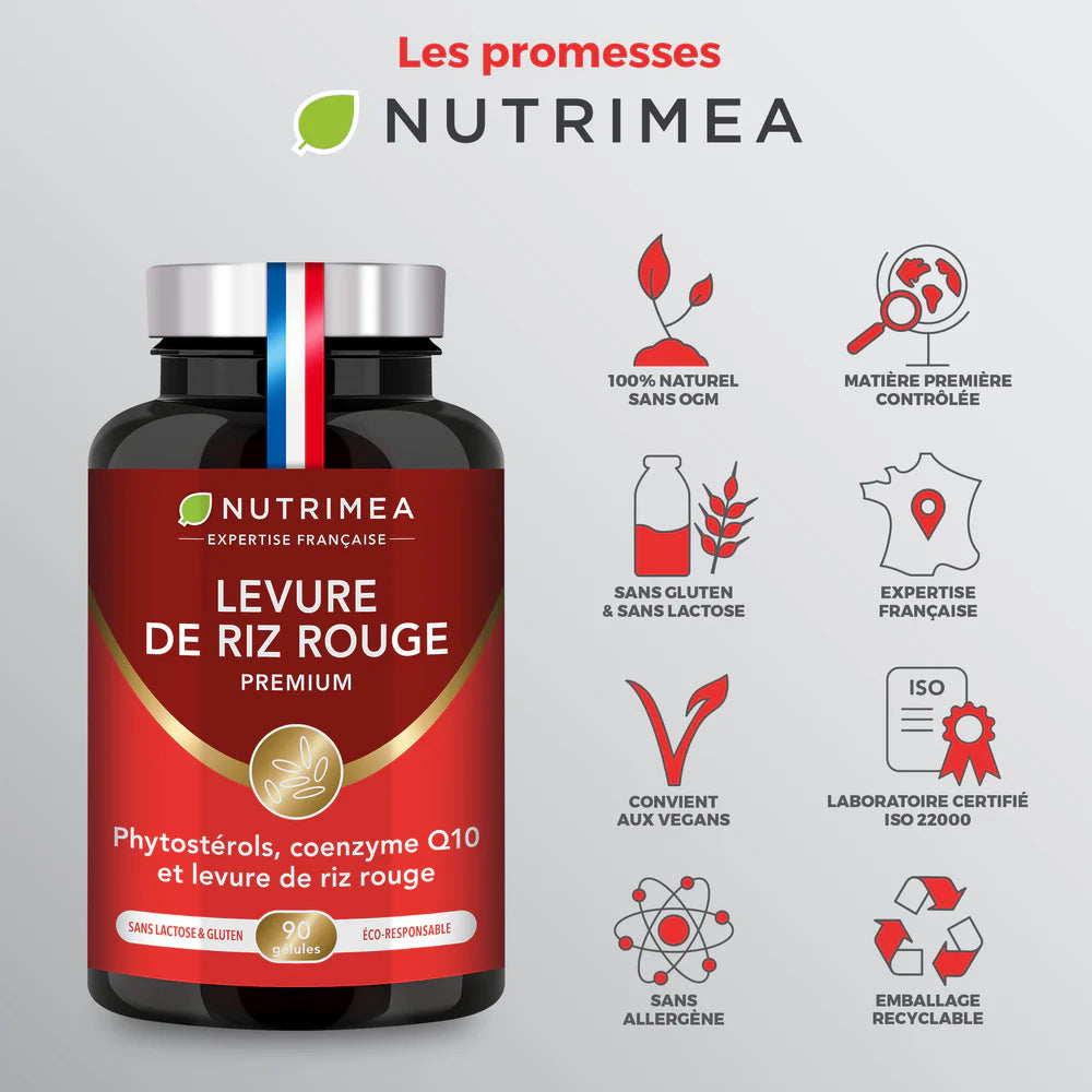 Levure de Riz Rouge Premium + Q10