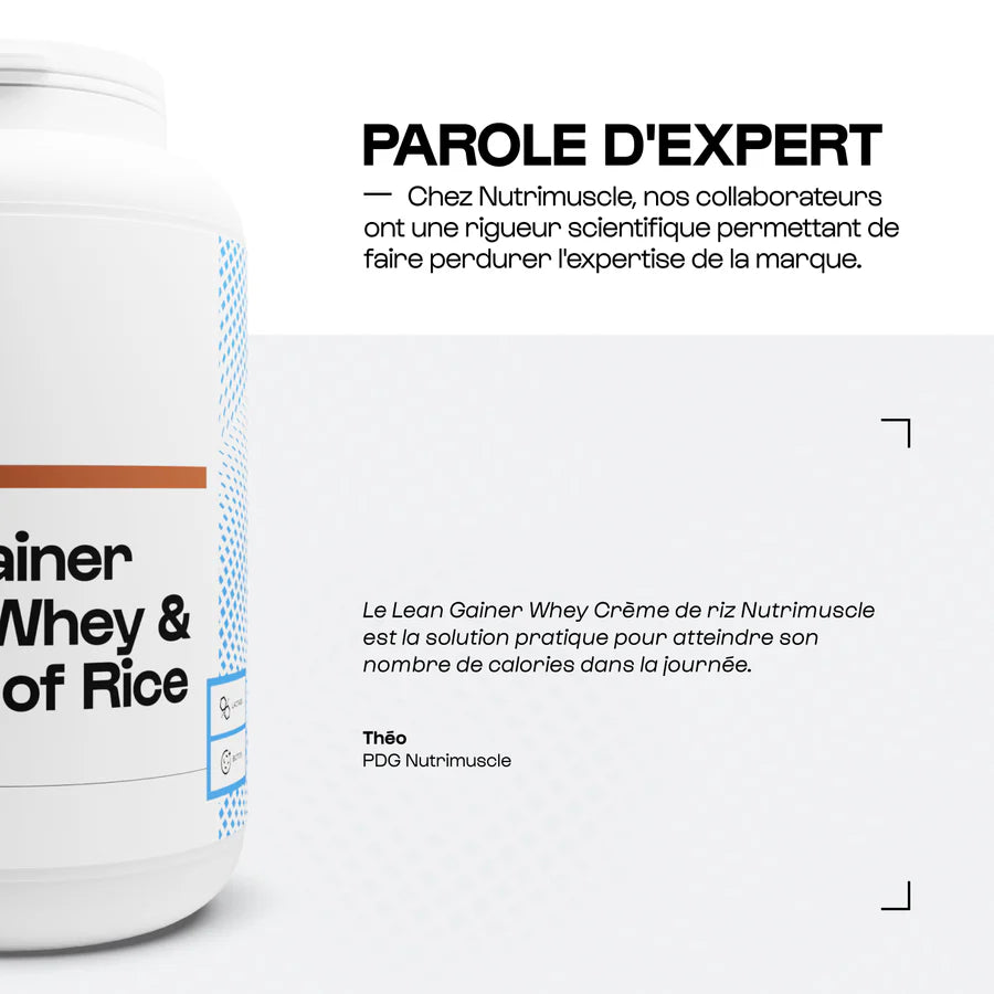 Lean Gainer Whey & Crème de riz