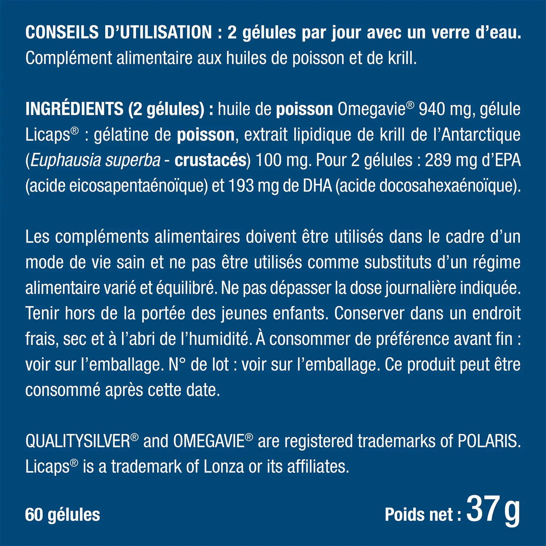 Oméga 3 - Huile de Krill