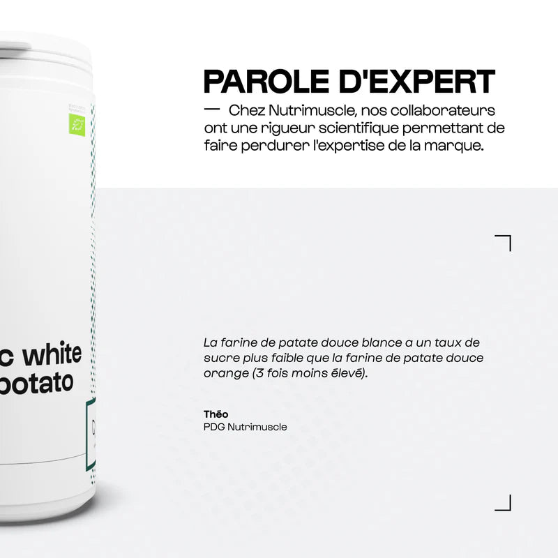 Farine de patate douce blanche biologique