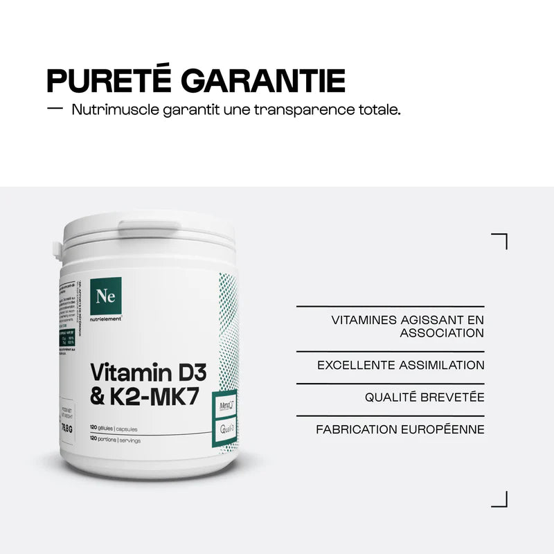 Vitamines D3 + K2-MK7