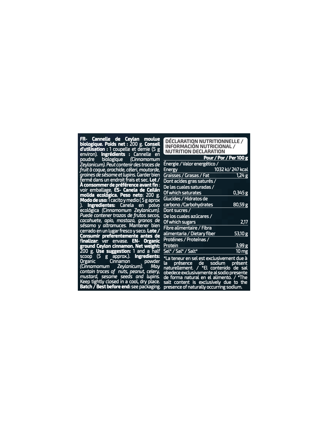 Cannelle de Ceylan 200g