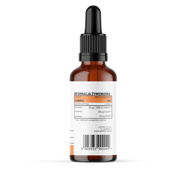 Vitamine D3 + K2 MK-7