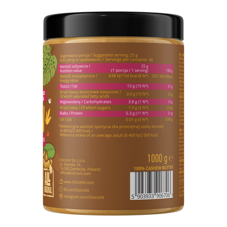 100% cashew butter