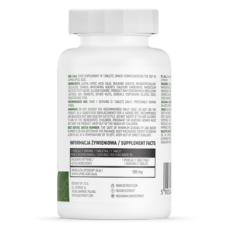 ALA (Acide Alpha-Lipoïque) 590mg