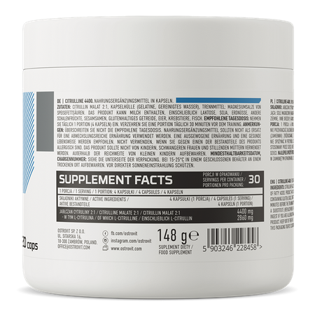 Citrulline en comprimés 120Cp.