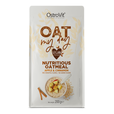 Oat my day, 2.99, 200-g-Pomme-et-Cannelle, OstroVit, Active Life