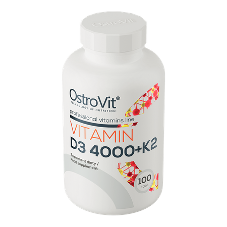 Vitamine D3 4000 IU + K2 100Cp.