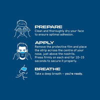 Breathe Easy bandes nasales mode d'emploi