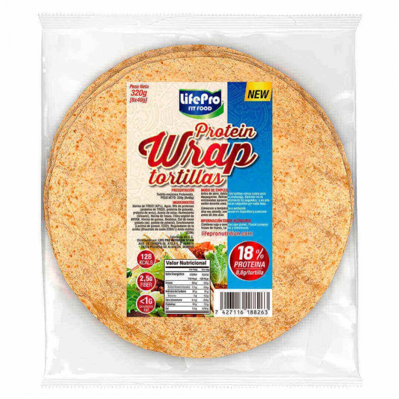 Protein wrap tortillas