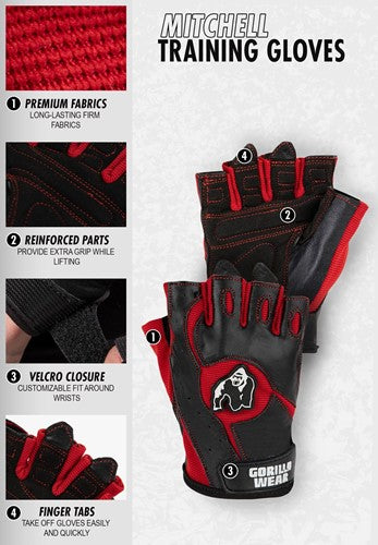 Gants de musculation Mitchell