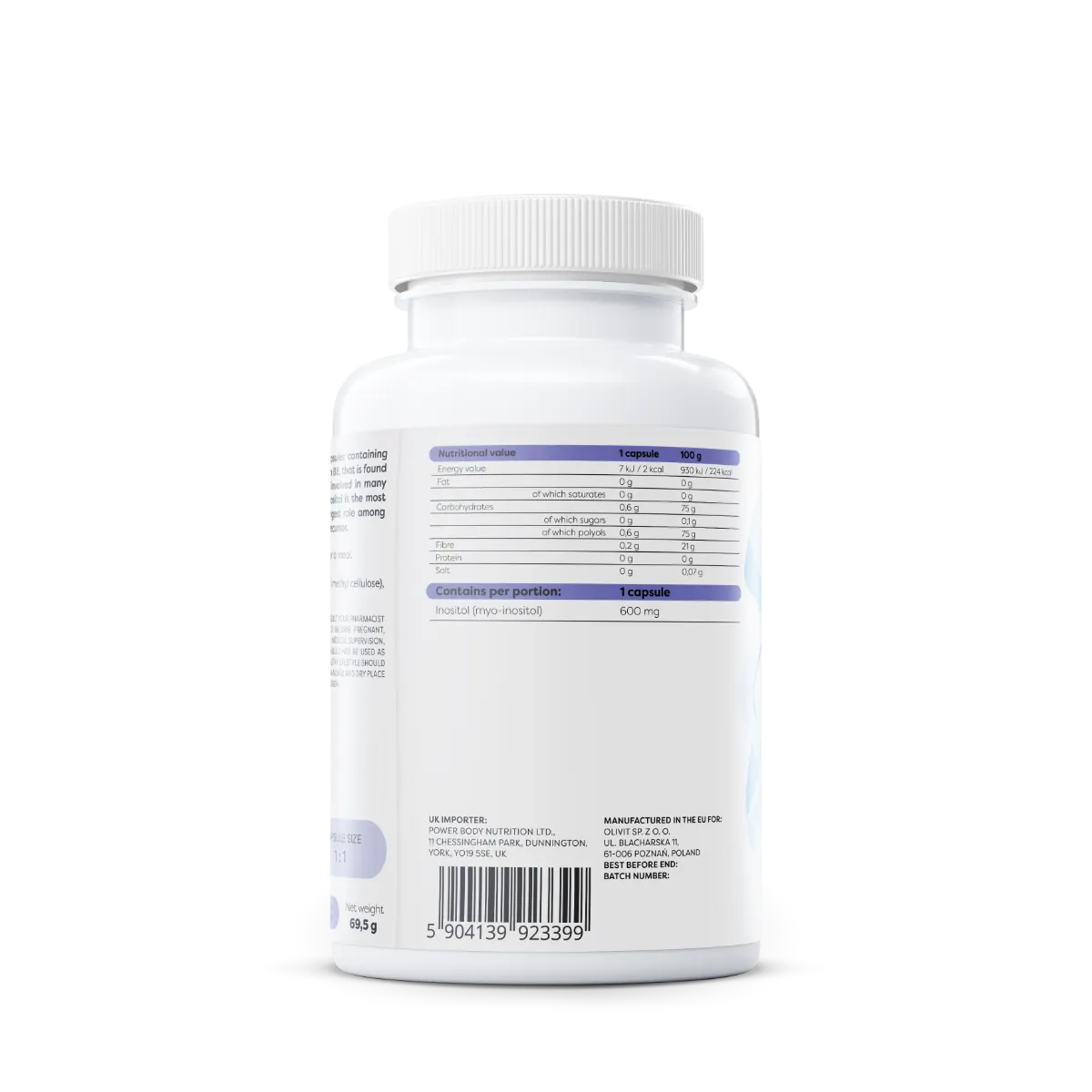 Inositol, 600 mg