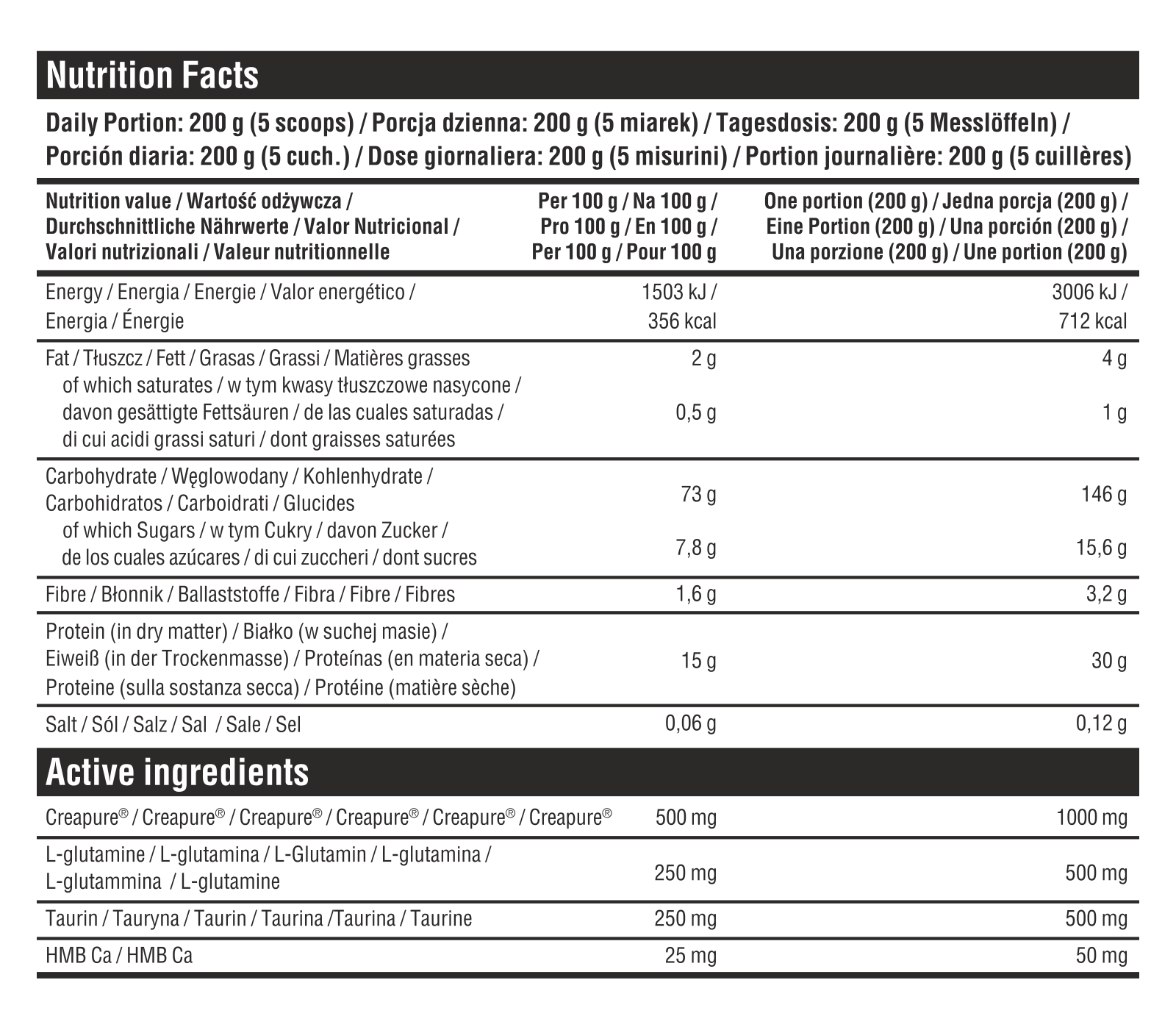 Bodybuilder EXTREME Gainer + Creapure®