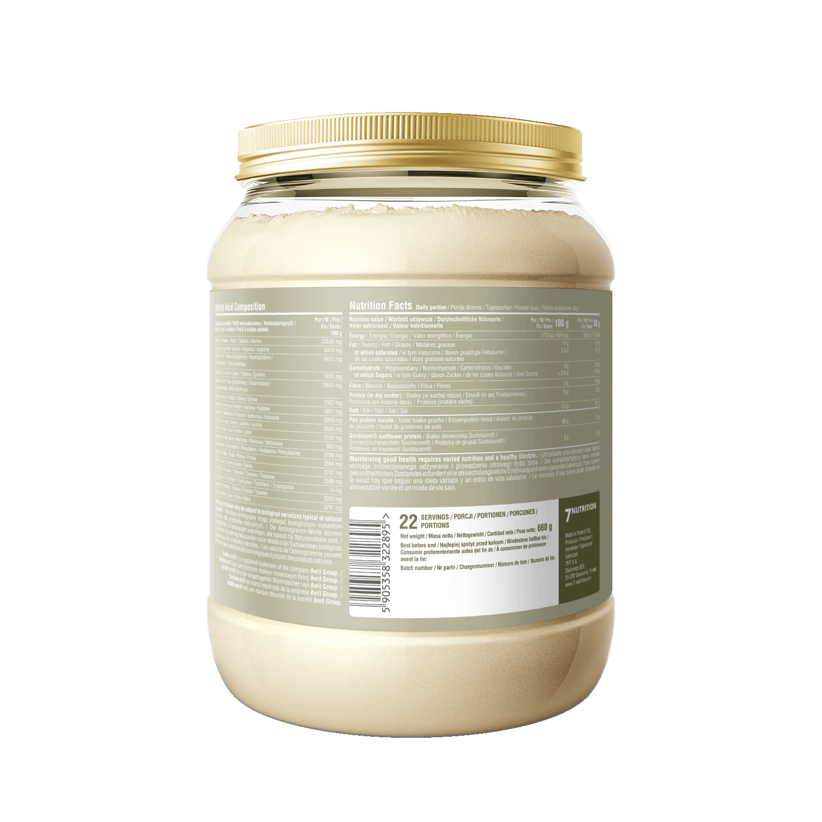 Vegan Proteine - Pois & Tournesol Sunbloom®