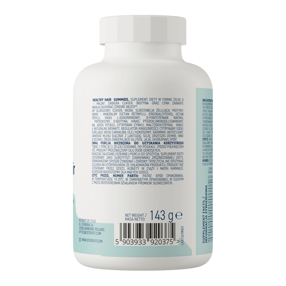 NUTRISIE® Gummies pour cheveux sains