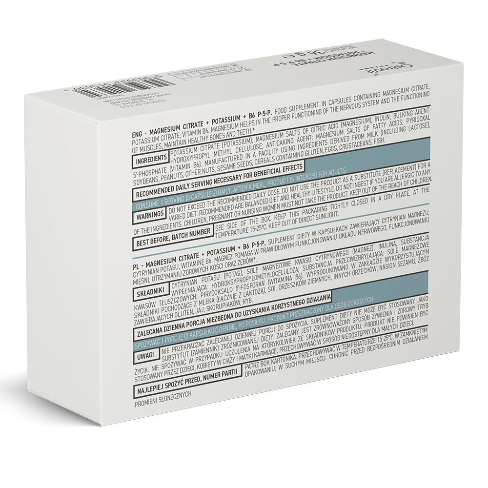 Magnesium + Potassium + B6 P-5-P