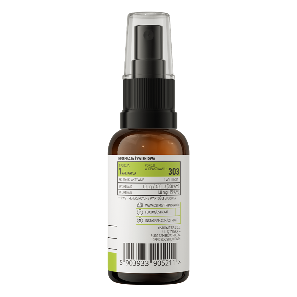 Vitamin D3 400 IU Baby Spray