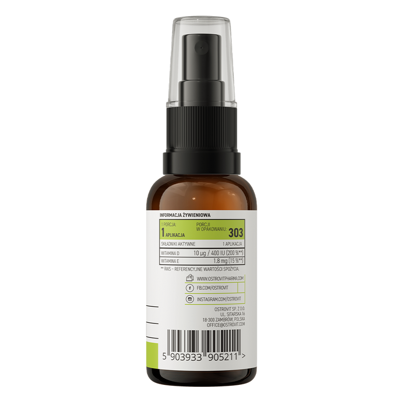 Vitamin D3 400 IU Baby Spray