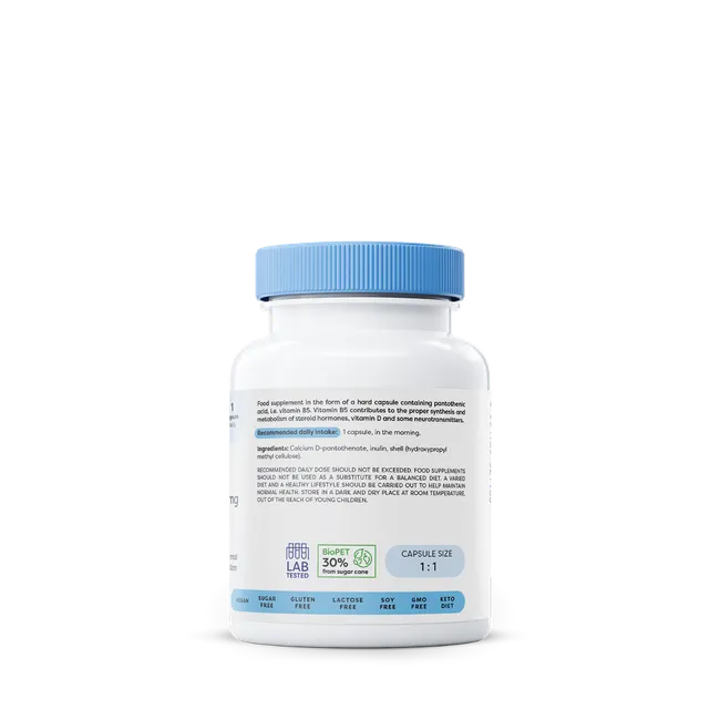 Vitamin B5, pantothenic acid, 200 mg