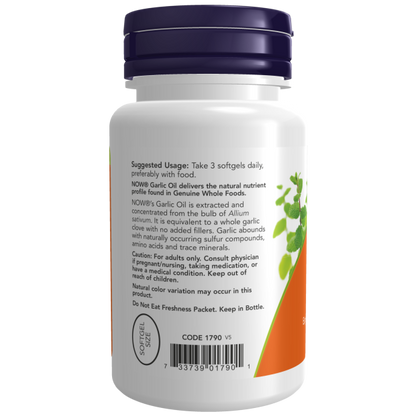 Garlic Oil 1500 mg Softgels - Huile d'ail