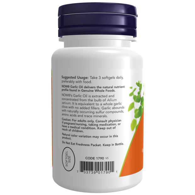 Garlic Oil 1500 mg Softgels - Huile d'ail