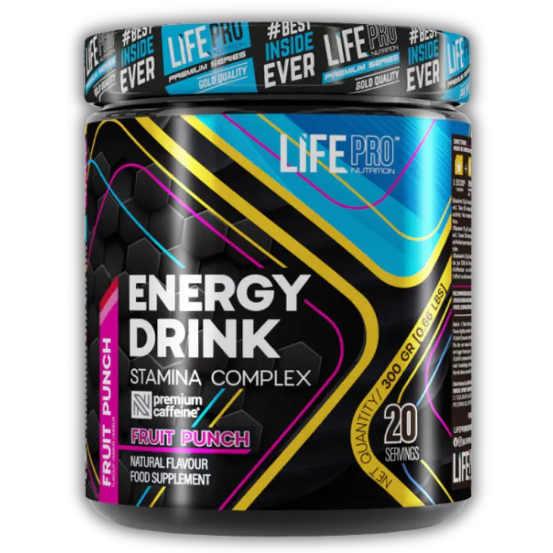 Stamina energy drink,   22.99,  300-g-FRUIT-PUNCH,  LifePro,  Active Life