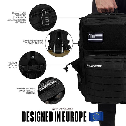 Sac a Dos 25L Tactique - V2 Compartiment Alimentaire