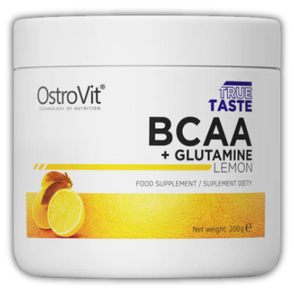 BCAA + Glutamine en poudre,   15.89,  200-g-Citron,  OstroVit,  Active Life