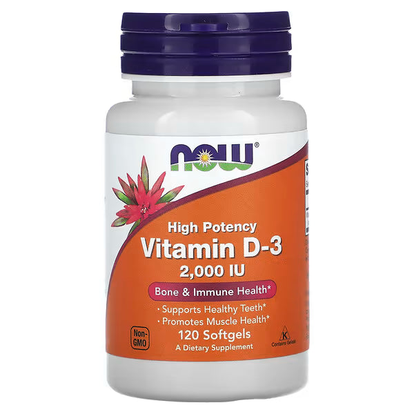 Vitamine D3, 2000 IU - Haute efficacité