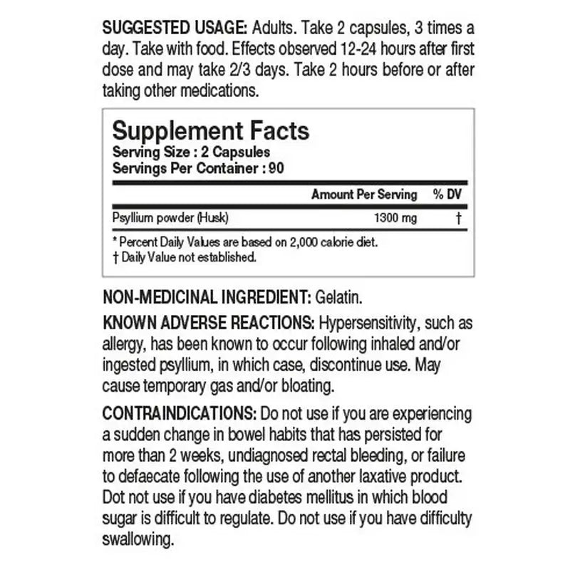 Tested Fiber-X - Psyllium Husk