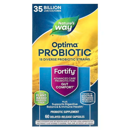 Probiotique Optima®, Fortify®, Confort intestinal, 35 milliards