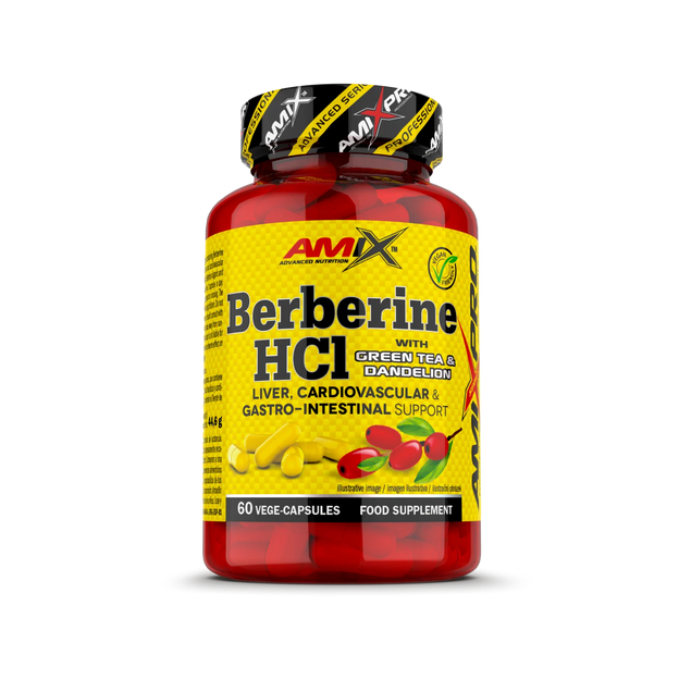 Berberine avec The Vert et Dandelion 60 caps