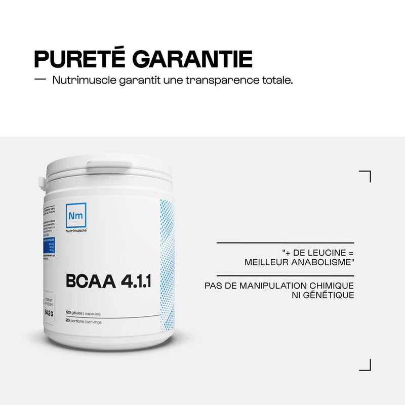 BCAA 4.1.1 Développement musculaire - gélules