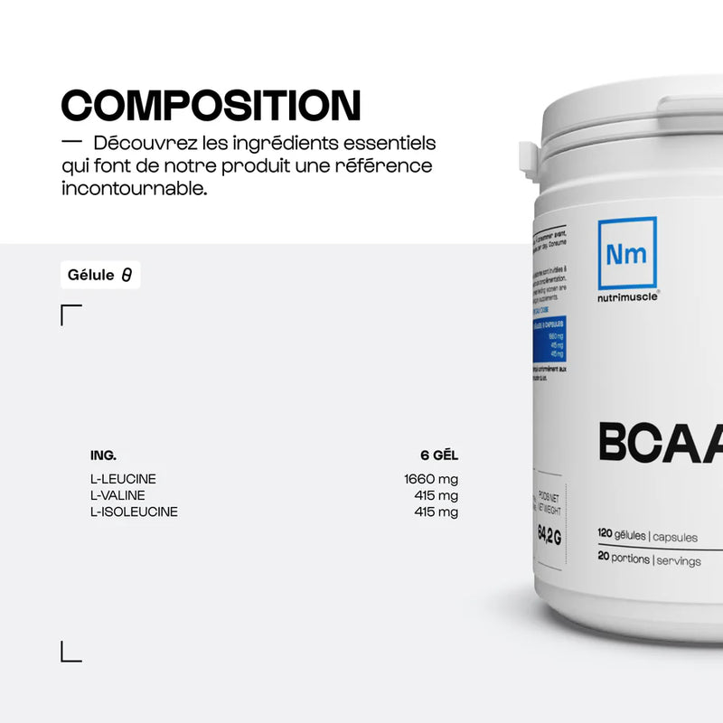 BCAA 4.1.1 Développement musculaire - gélules