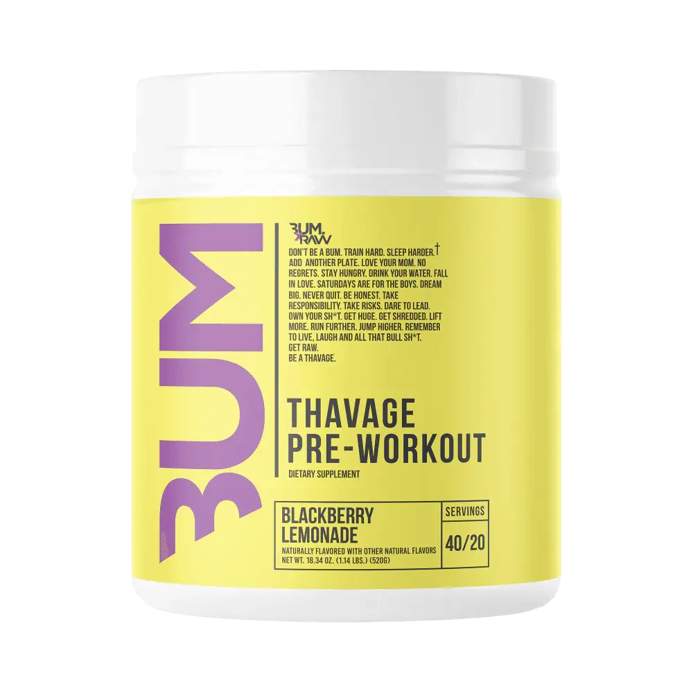 CBUM Thavage Pre-Workout 516g,   49.90,  40-portions-Blackberry-Lemonade,  RAW Nutrition,  Active Life