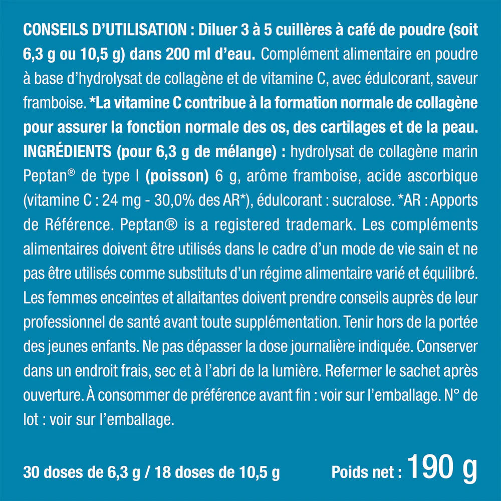 Collagène Marin peptides en Poudre