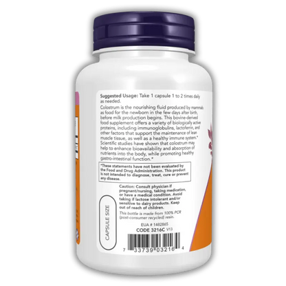 Colostrum 500mg,   ,  ,  Now Foods,  Active Life