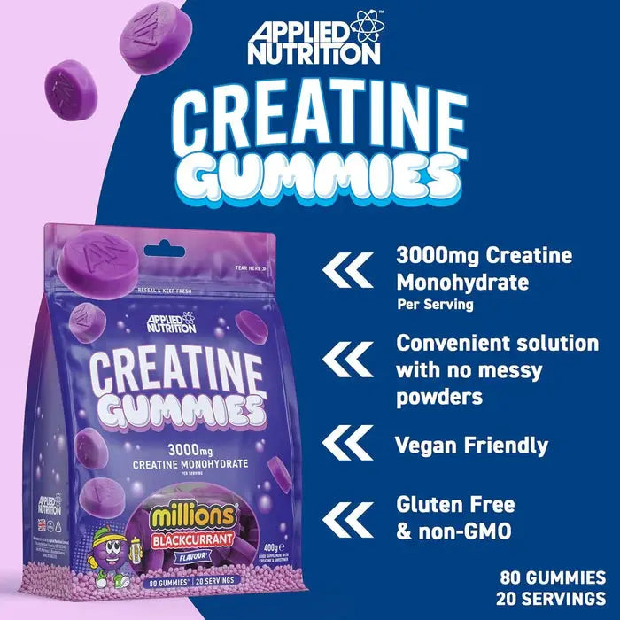 Créatine Gummies 400g,   ,  ,  Applied Nutrition,  Active Life