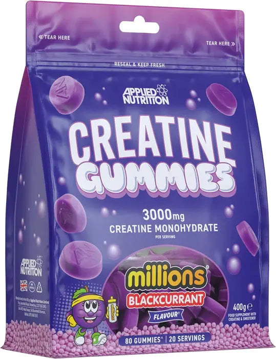 Créatine Gummies 400g,   26.90,  400-g-Millions-Blackcurrant,  Applied Nutrition,  Active Life