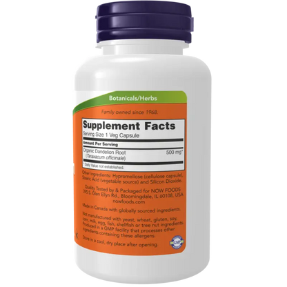 Dandelion Root, 500mg,   ,  ,  Now Foods,  Active Life