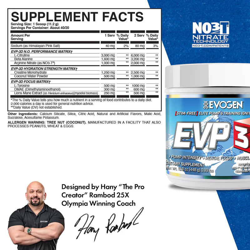 EVP-3D Non-Stim Pre-Workout