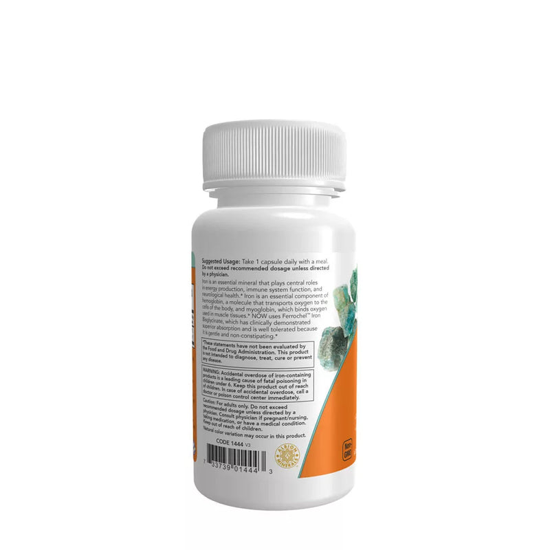 Fer 36 mg - Ferrochel® Now Foods – 90 Gélules